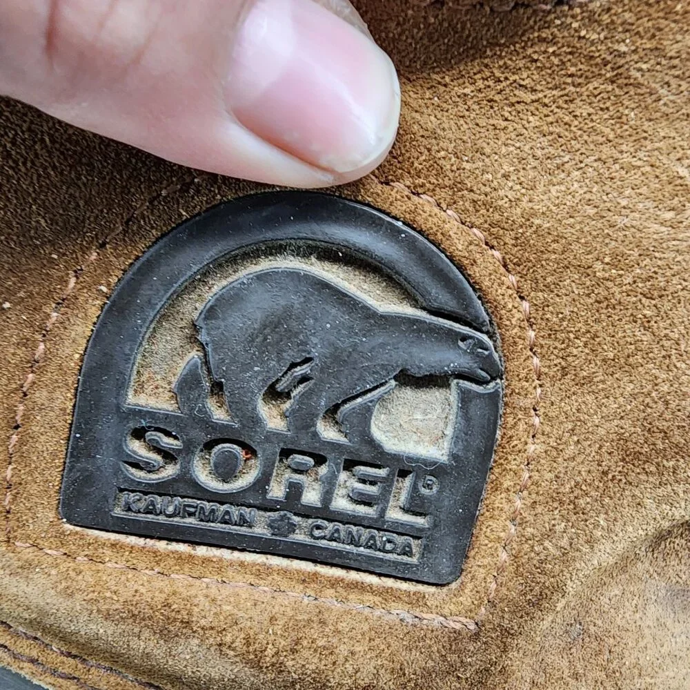 Sorel Shoes Mens Size 10 Brown Leather Lace Up Boots *Read*